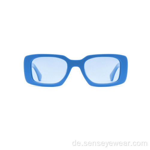 Fashion Design Square UV400 Polarisierte Acetat -Sonnenbrille